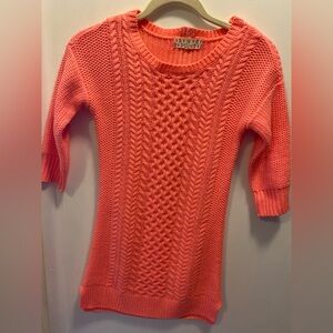 Long sleeve sweater pink dress